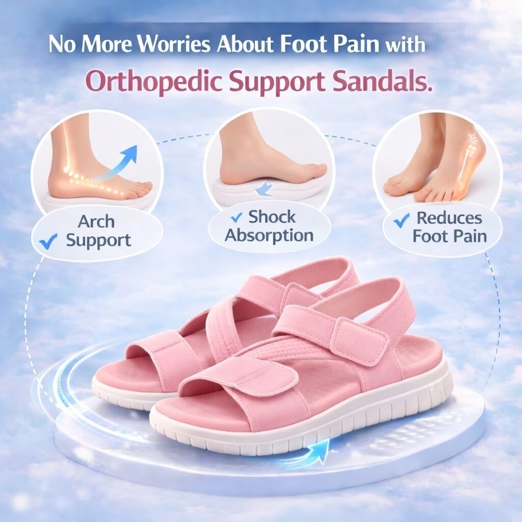 🔥2026 Summer Best Seller — Last Day Sale 50% OFF!🔥Women's Soft-Sole Orthopedic Sandals | Ultra-Comfortable Open-Toe Design
